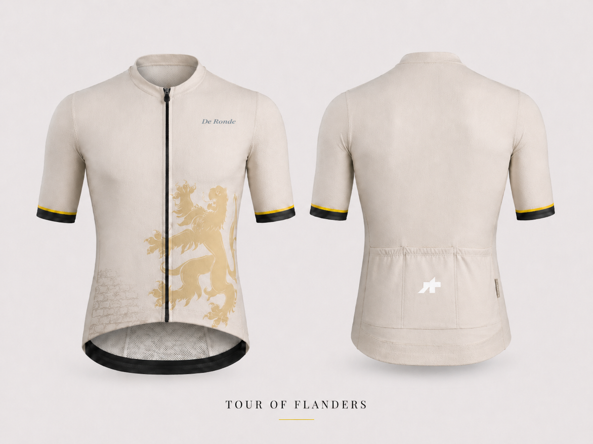 Approved Cycling male road cyclist jersey — close-up of chest and arms