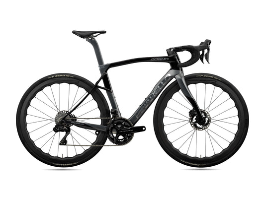 APPROVED CYCLING Pinarello Dogma X road bike, side profile displaying aerodynamic frame design.