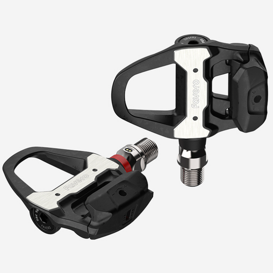 Favero Assioma PRO RS-1 road bike pedal with single-sided power meter, showcasing durable construction and accurate IAV Powe…