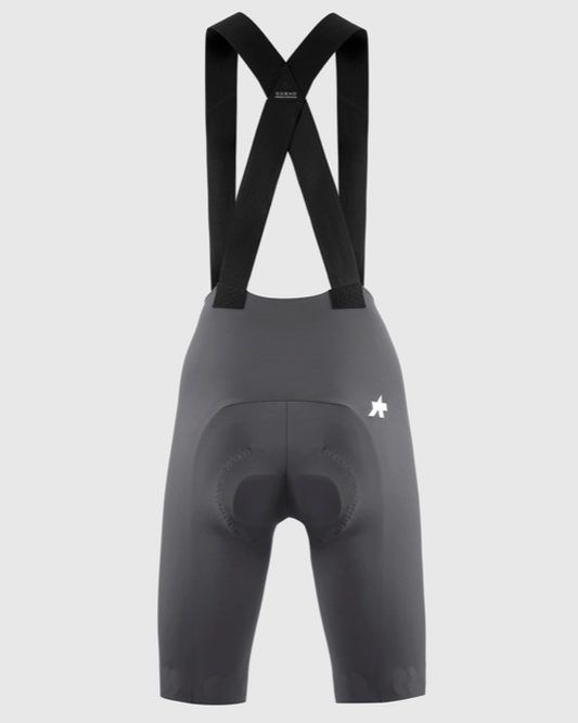 Assos DYORA R Bib Shorts S11 Robust Grey rear view