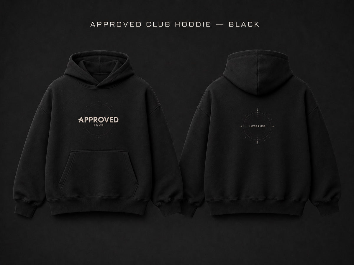 Approved Club LETSRIDE Hoodie — Black