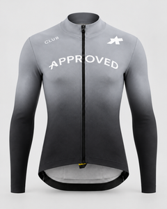 Approved Club Spring/Fall S11 Ice Grey men's long sleeve cycling jersey — front