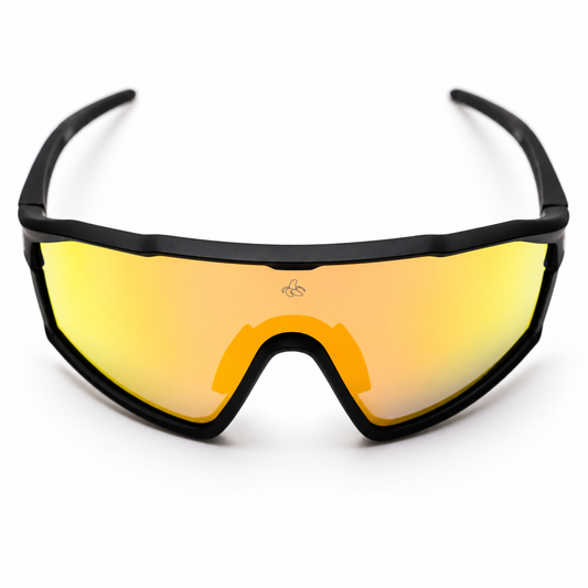 BananaZ Performance Eyewear – Matte Black / Red