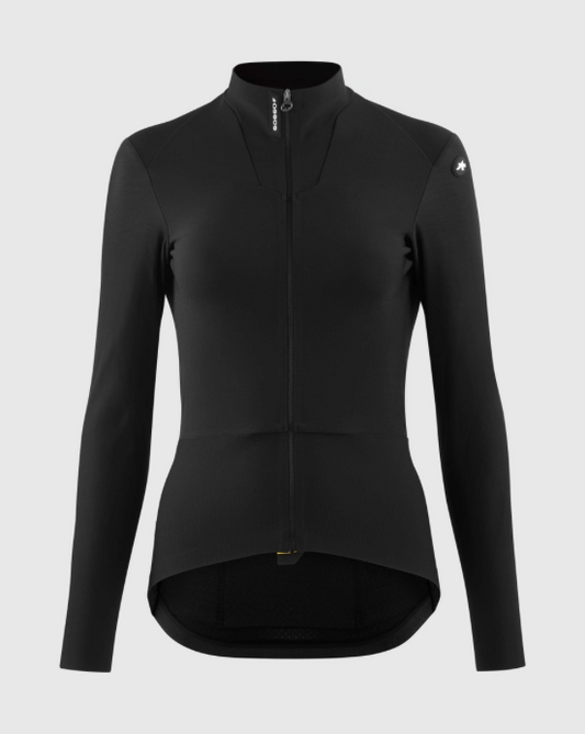 Approved Cycling: ASSOS DYORA R Spring/Fall Jersey S11 — Women. Close-up of RX EVO Light fabric texture, highlighting its th…