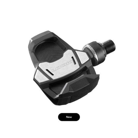 Approved Cycling: Look Keo Blade Carbon Ceramic Road Pedals, clipless mechanism detail, lightweight carbon body.