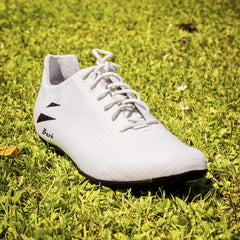 Close-up of Berk SITO 2.0 Cycling Shoes dial and lace integration for precise fit adjustment.
