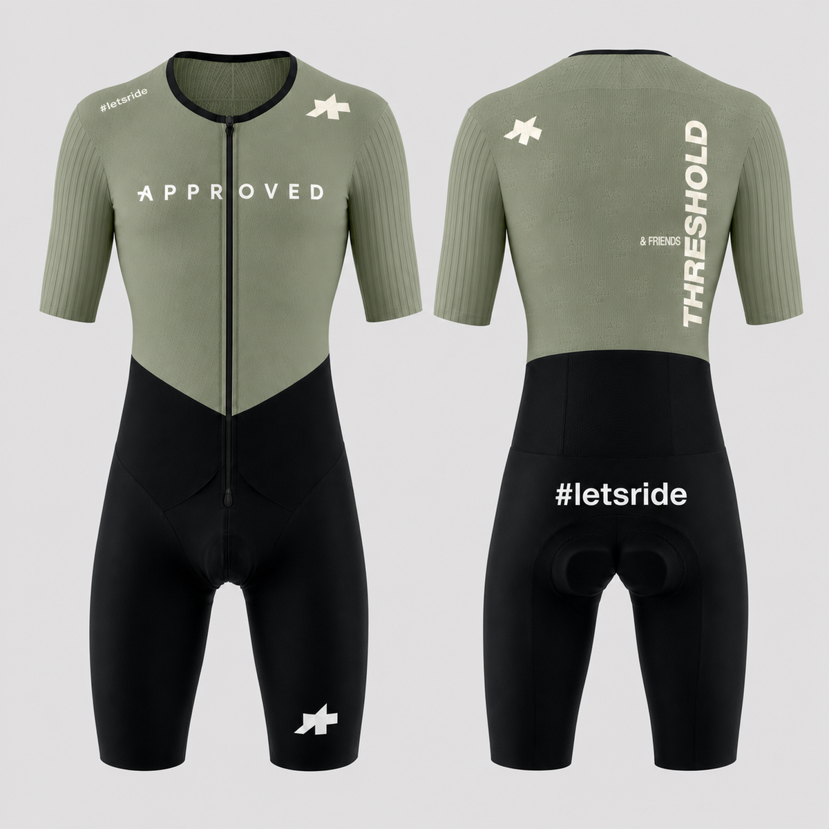 Approved Race Skinsuit S11 — Club Edition Sage/Black