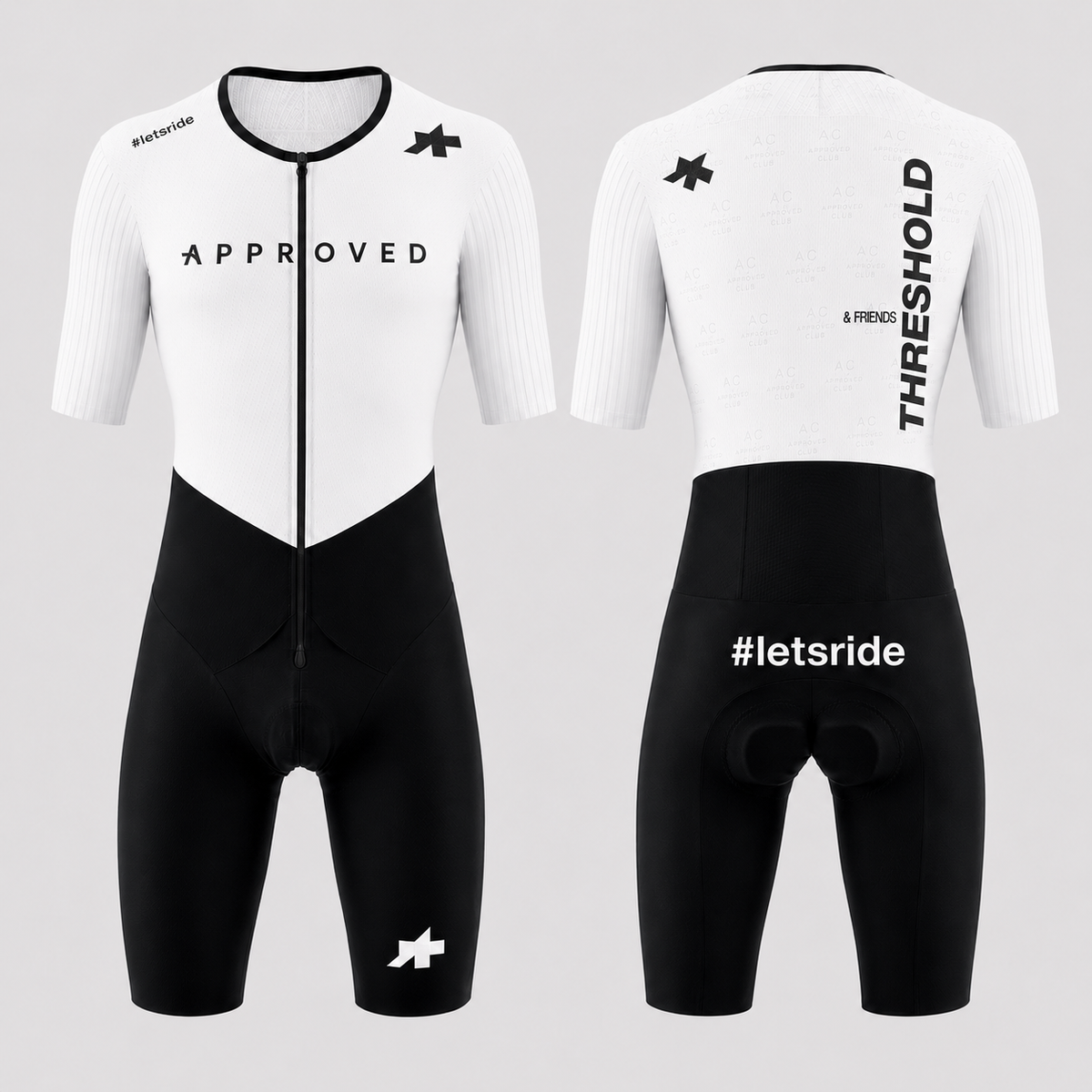Approved Race Skinsuit S11 — Club Edition White/Black
