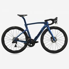 Pinarello Dogma F 2025 road bike, showcasing the integrated cable routing and clean lines for optimal performance.