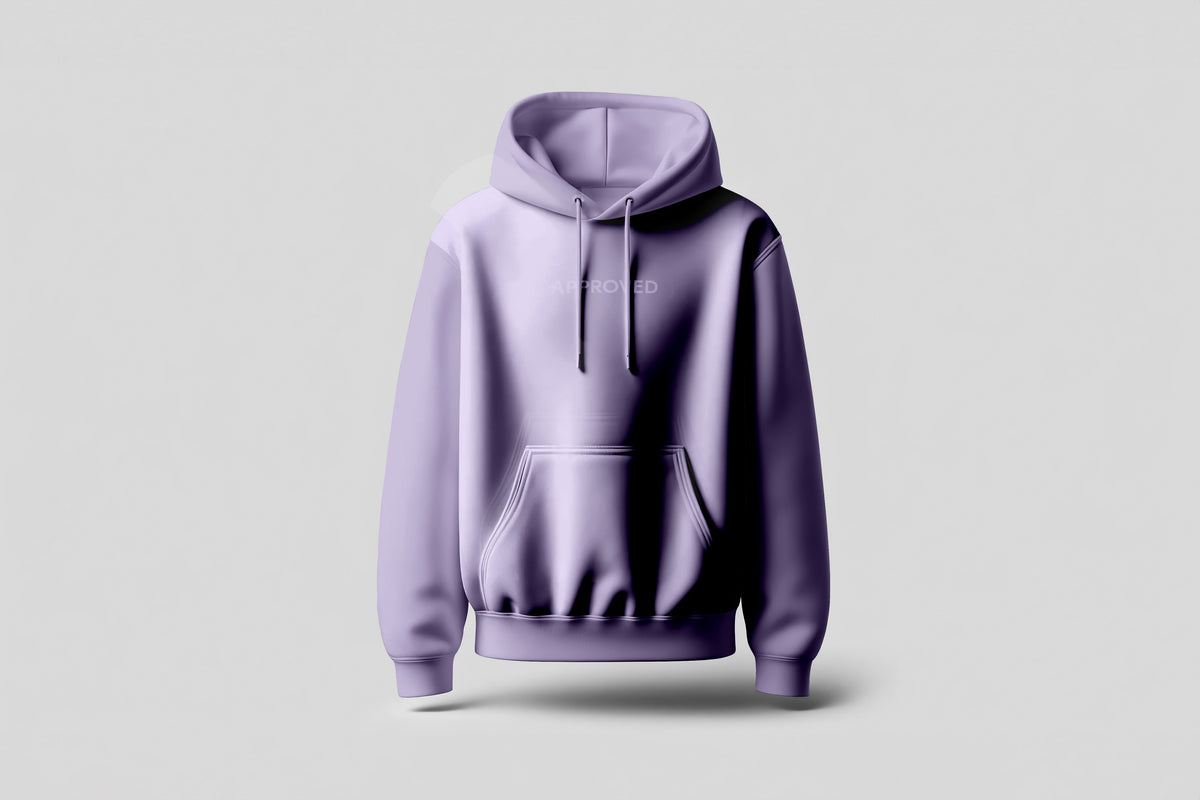 Approved Cycling Simple Oversized Hoodie on model, front view, showcasing relaxed fit and heavy-weight cotton.
