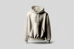 Detail of Approved Cycling Simple Oversized Hoodie, close-up of French Terry fabric texture and quality stitching.