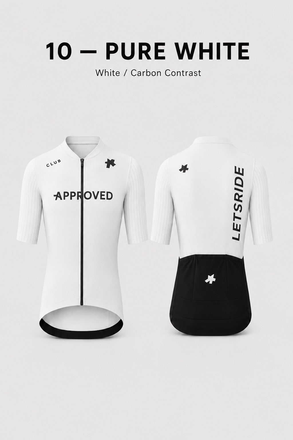 Approved Pure White LTD Summer Cycling Jersey