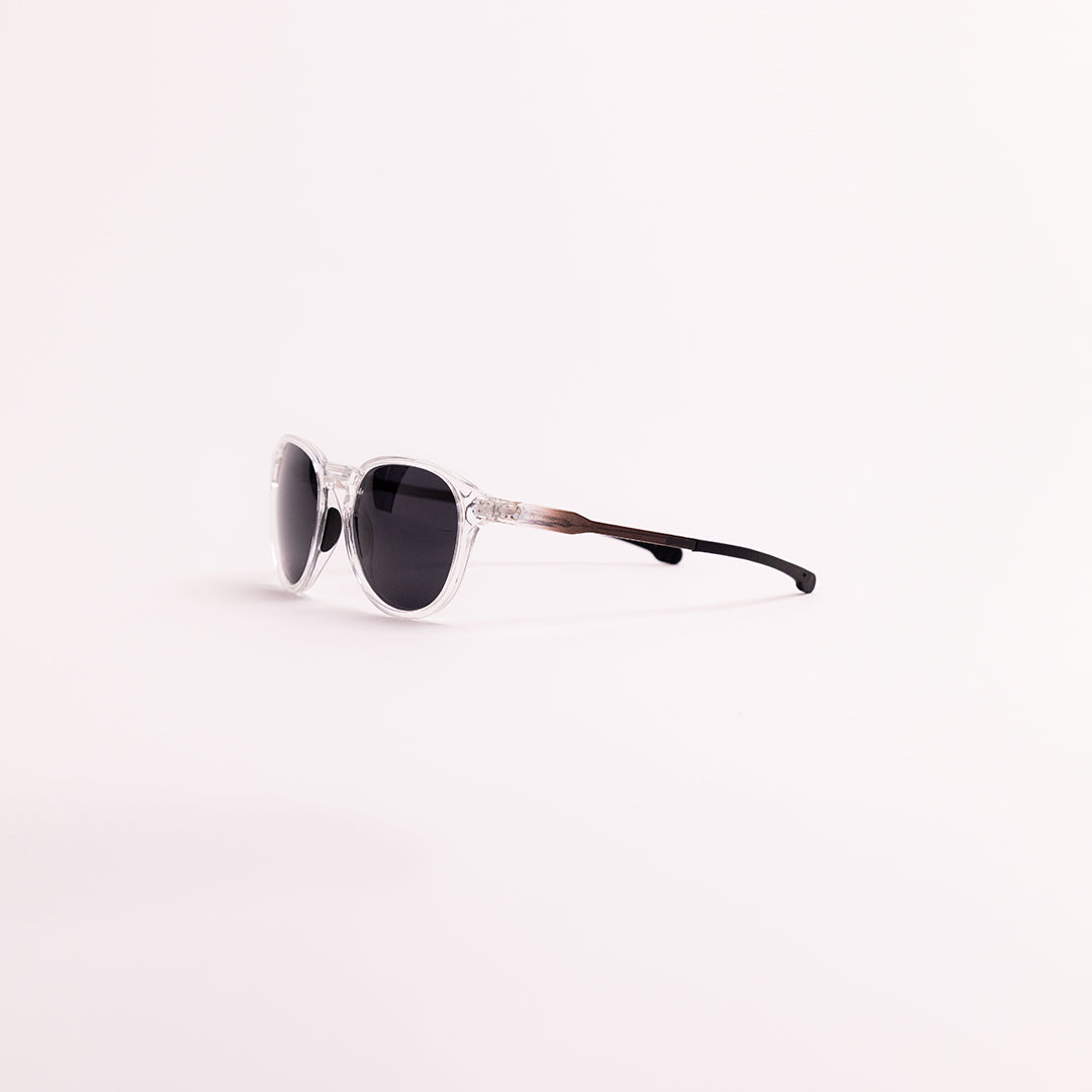 Approved Cycling Lifestyle Sunglasses Cherries 01 fade black, front view showcasing TAC polarized lenses & UV400 protection.