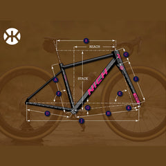 Nich KEM gravel bike, close-up of the drivetrain, showcasing gear range optimized for diverse terrain.