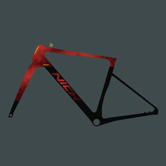 Approved Cycling Nich Faith Road Bike, close-up of head tube badge and frame finish quality