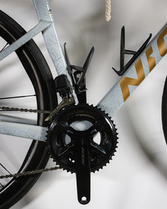 Nich Legends 4 road bike rear view, Ultegra Di2 derailleur and cassette, detailing drivetrain.