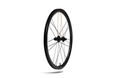 Pair of Approved Cycling ATEM SilkRoad 3.8 wheels with rim tape installed, ready for tubeless setup.