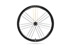 Approved Cycling ATEM SilkRoad 3.8 wheels, side view, showcasing the asymmetric wave rim profile.