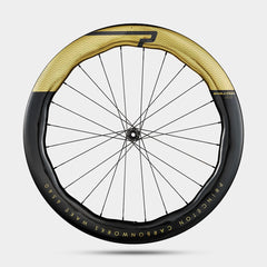Princeton CarbonWorks Wake 6560 Evolution II wheelset, front view, highlighting 33mm external width