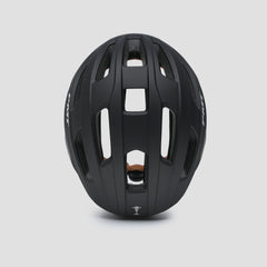 Close-up of PMT GX cycling helmet ventilation channels, highlighting optimized airflow design.