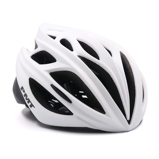 PMT M-12 Cycling Helmet, matte black finish, front view showcasing aggressive aerodynamic lines