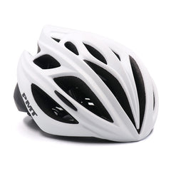 PMT M-12 Cycling Helmet, matte black finish, front view showcasing aggressive aerodynamic lines