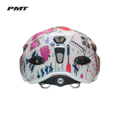 Approved Cycling PMT IDOL helmet, child wearing in riding position. Optimal fit and comfort for young cyclists.