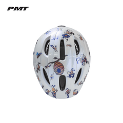 PMT IDOL youth helmet by Approved Cycling, rear view with reflective elements. Enhanced visibility for safety.
