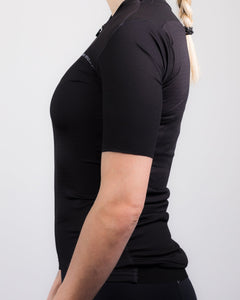 Approved Cycling SUMMER CYCLING JERSEY FRANCE LTD. W - Black: sleeve and cuff construction. Optimized for speed. 99 char.