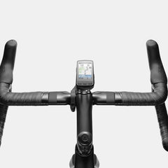 Rear view of Wahoo ELEMNT BOLT V3, emphasizing secure mounting interface and slim profile.