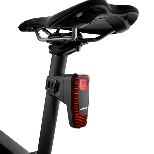Approved Cycling presents Wahoo TRACKR Radar in a close-up, highlighting its advanced sensor technology detecting vehicles u…