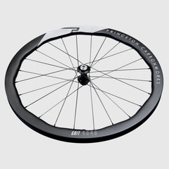 Princeton CarbonWorks Grit 4540 Evolution: detailed shot of valve stem and tubeless setup.