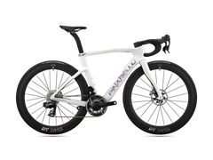 Pinarello Dogma F 2026/27 in Phantom Ice — official colour reference; complete custom build specifications may differ from photo