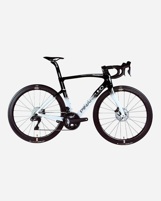 Pinarello F9 Ultegra Di2 Fulcrum Wind 42 road bike in Lunar White