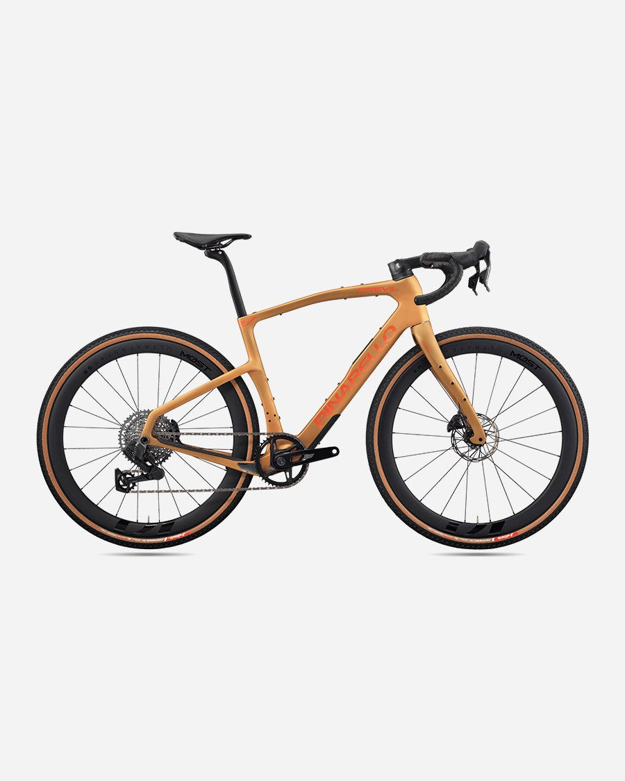 Pinarello Grevil F5 Rival AXS XPLR gravel bike in Namib Brown Matt