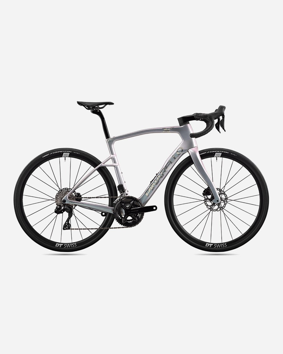 Pinarello X3 105 Di2 A1800 endurance road bike in Interstellar Alloy