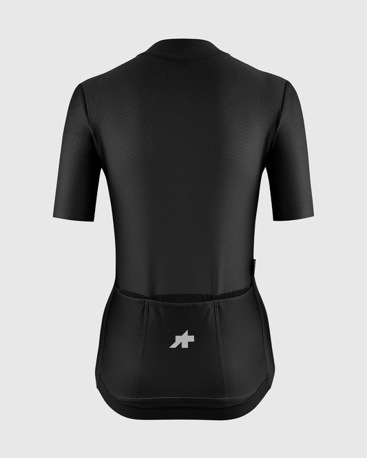 Assos DYORA R Jersey S11 blackSeries women's racing cycling jersey - back view with bonded tec pockets
