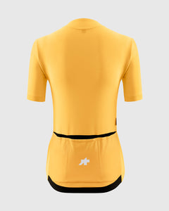Assos DYORA R Jersey S11 Flame Orange women's racing cycling jersey - back view with bonded tec pockets
