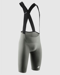 Assos Equipe R Bib Shorts S11 Edge Green - fabric and insert detail