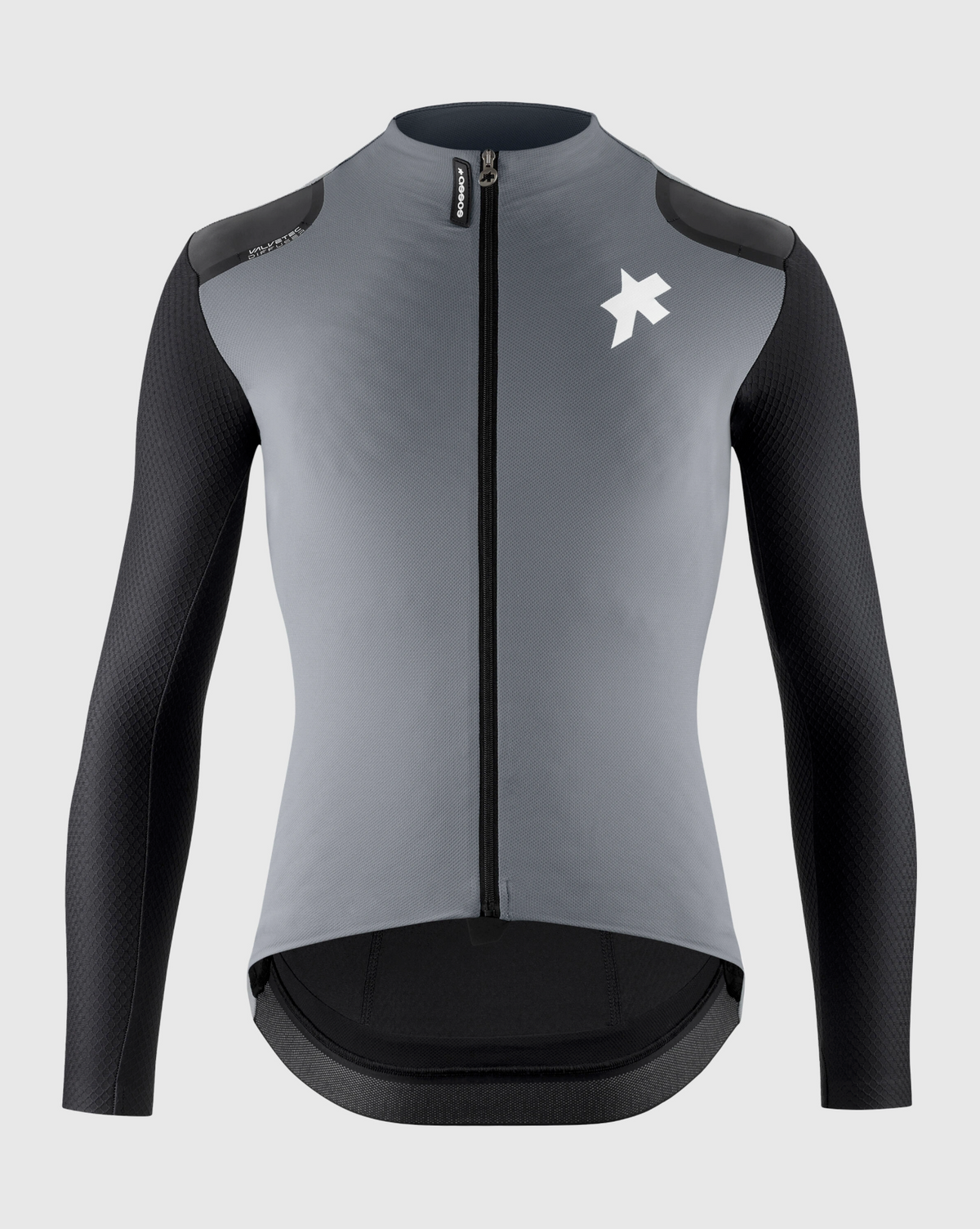 Assos EQUIPE RS Spring Fall Jacket S11 front view in Fanatic Silver