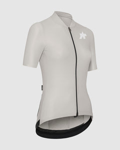 Assos UMA GT Jersey S11 EVO Almond Milk - AirCell fabric and Eclipse sleeve detail