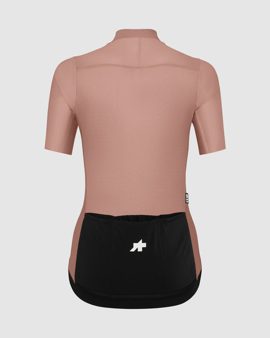 Assos UMA GT Jersey S11 EVO Blossom Pink women's cycling jersey - back view with triple ramp pockets