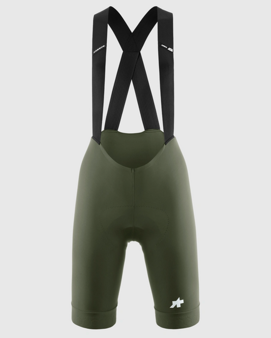 Assos women's bib shorts — full length studio shot