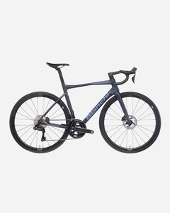 Bianchi SPECIALISSIMA COMP Ultegra Di2 Velomann Palladium cestno kolo — Black/Deep Blue/Grey Full Matt