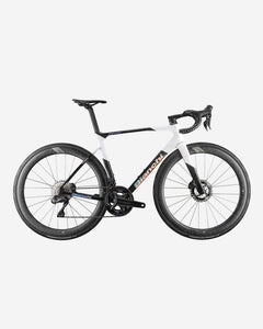 Bianchi Specialissima PRO Ultegra Di2 RC 49R Road Bike in Carbonio/Bianco/Logo Iridescente-Glossy