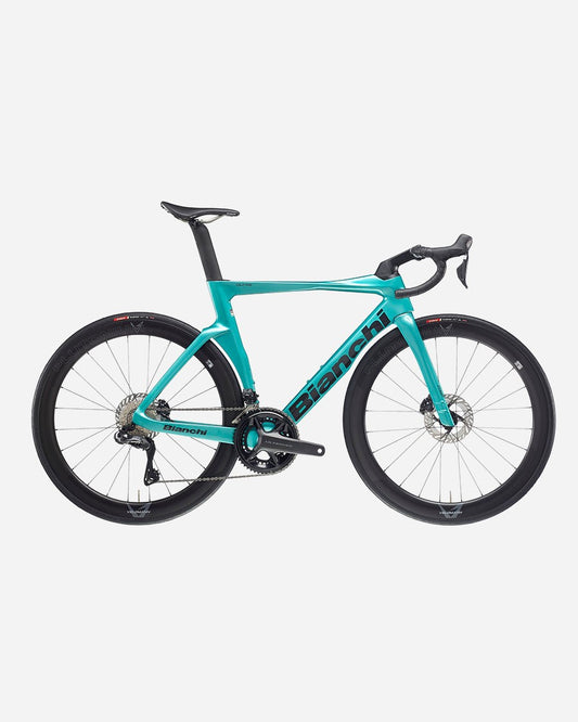 Bianchi OLTRE COMP Ultegra Di2 Plutonium road bike in Ck Metallic/Graphite Glossy