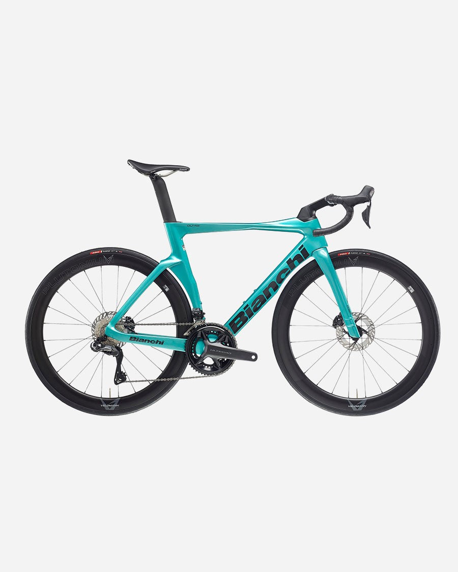 Bianchi OLTRE COMP Ultegra Di2 Plutonium road bike in Ck Metallic/Graphite Glossy