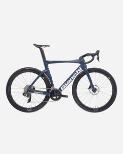 Bianchi OLTRE COMP Ultegra Di2 Plutonium road bike in Velvet Navy/Off White Matt