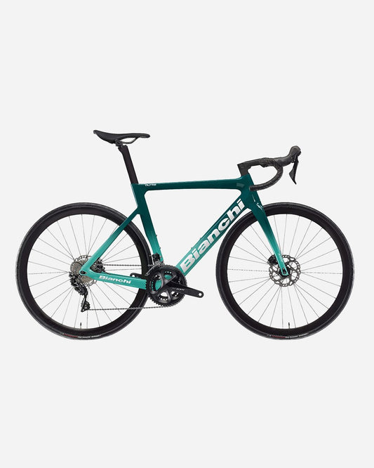 Bianchi OLTRE RACE 105 V30 road bike in Alba Celeste