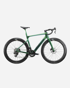 Bianchi Infinito PRO Ultegra Di2 Powermeter R49 Road Bike in Verde Camaleonte/Logo Black–Glossy